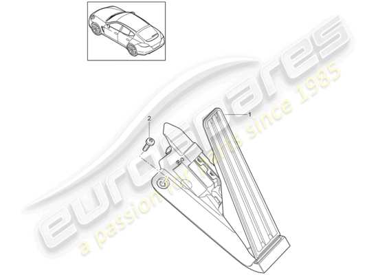 a part diagram from the Porsche Panamera 970 parts catalogue