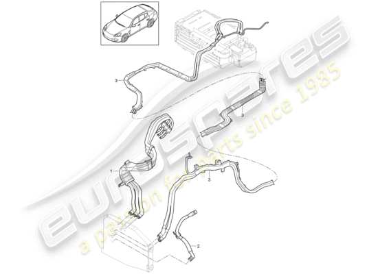 a part diagram from the Porsche Panamera 970 parts catalogue