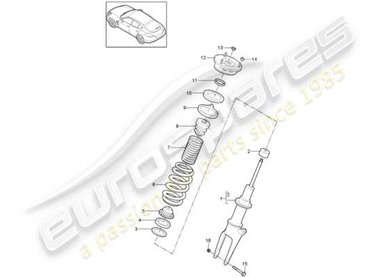 a part diagram from the Porsche Panamera 970 (2013) parts catalogue