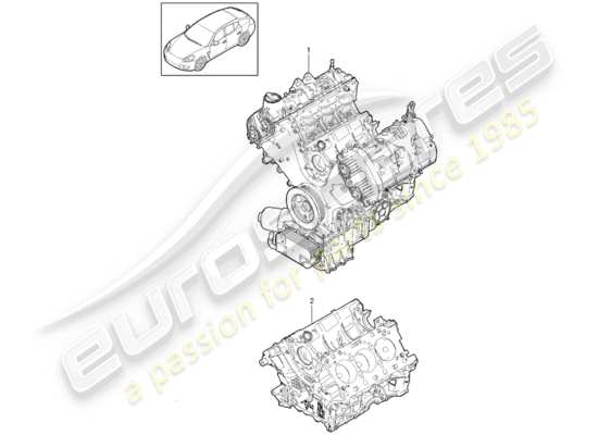 a part diagram from the Porsche Panamera 970 parts catalogue