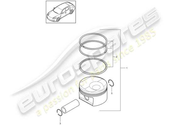a part diagram from the Porsche Panamera 970 (2014) parts catalogue