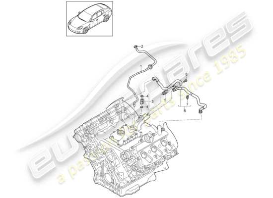 a part diagram from the Porsche Panamera 970 parts catalogue