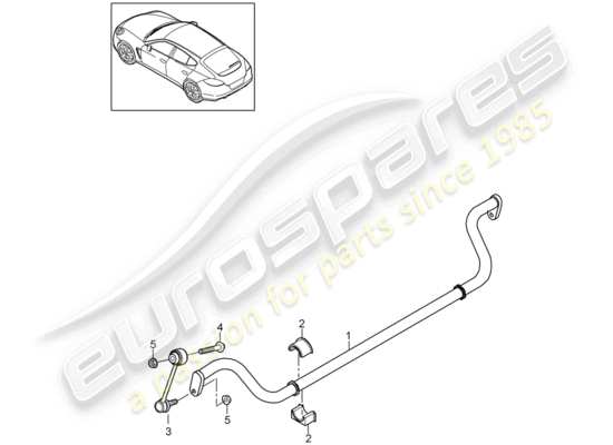 a part diagram from the Porsche Panamera 970 parts catalogue