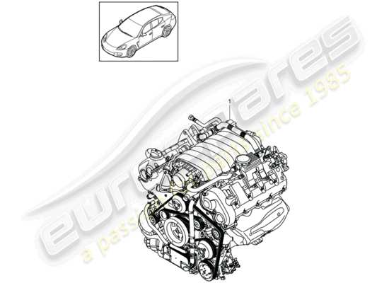 a part diagram from the Porsche Panamera 970 parts catalogue