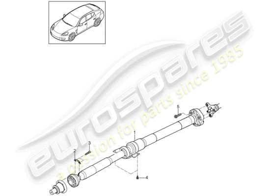 a part diagram from the Porsche Panamera 970 (2015) parts catalogue