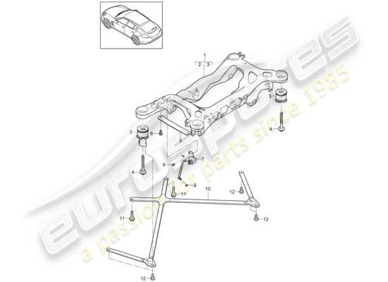 a part diagram from the Porsche Panamera 970 parts catalogue