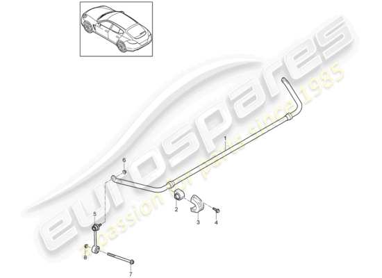 a part diagram from the Porsche Panamera 970 (2015) parts catalogue