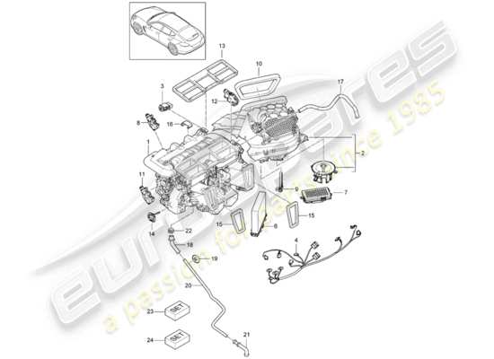 a part diagram from the Porsche Panamera 970 (2015) parts catalogue