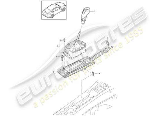 a part diagram from the Porsche Panamera 970 parts catalogue