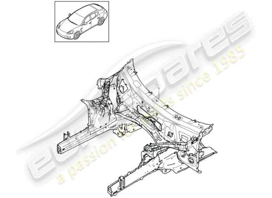 a part diagram from the Porsche Panamera 970 parts catalogue