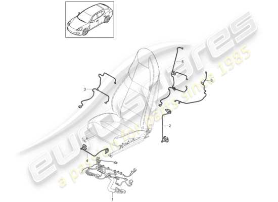 a part diagram from the Porsche Panamera 970 parts catalogue