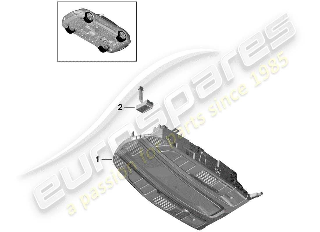 Porsche Panamera 971 (2017) BRACKET Parts Diagram