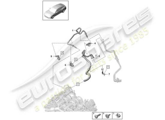 a part diagram from the Porsche Panamera 971 (2017) parts catalogue