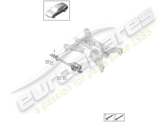 a part diagram from the Porsche Panamera 971 parts catalogue