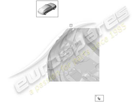 a part diagram from the Porsche Panamera 971 parts catalogue