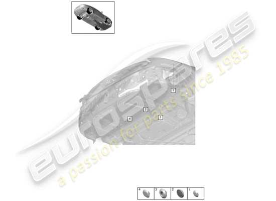 a part diagram from the Porsche Panamera 971 (2017) parts catalogue