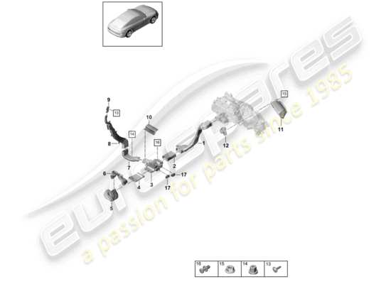 a part diagram from the Porsche Panamera 971 (2017) parts catalogue