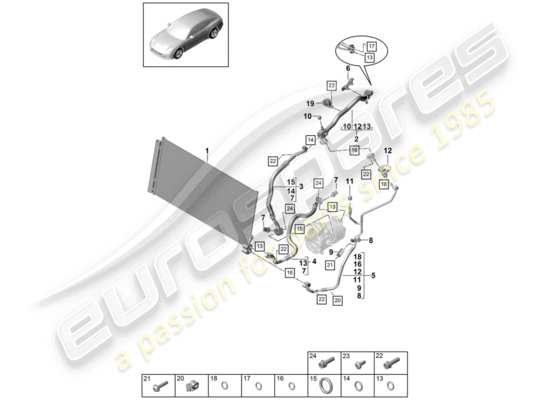 a part diagram from the Porsche Panamera 971 (2017) parts catalogue