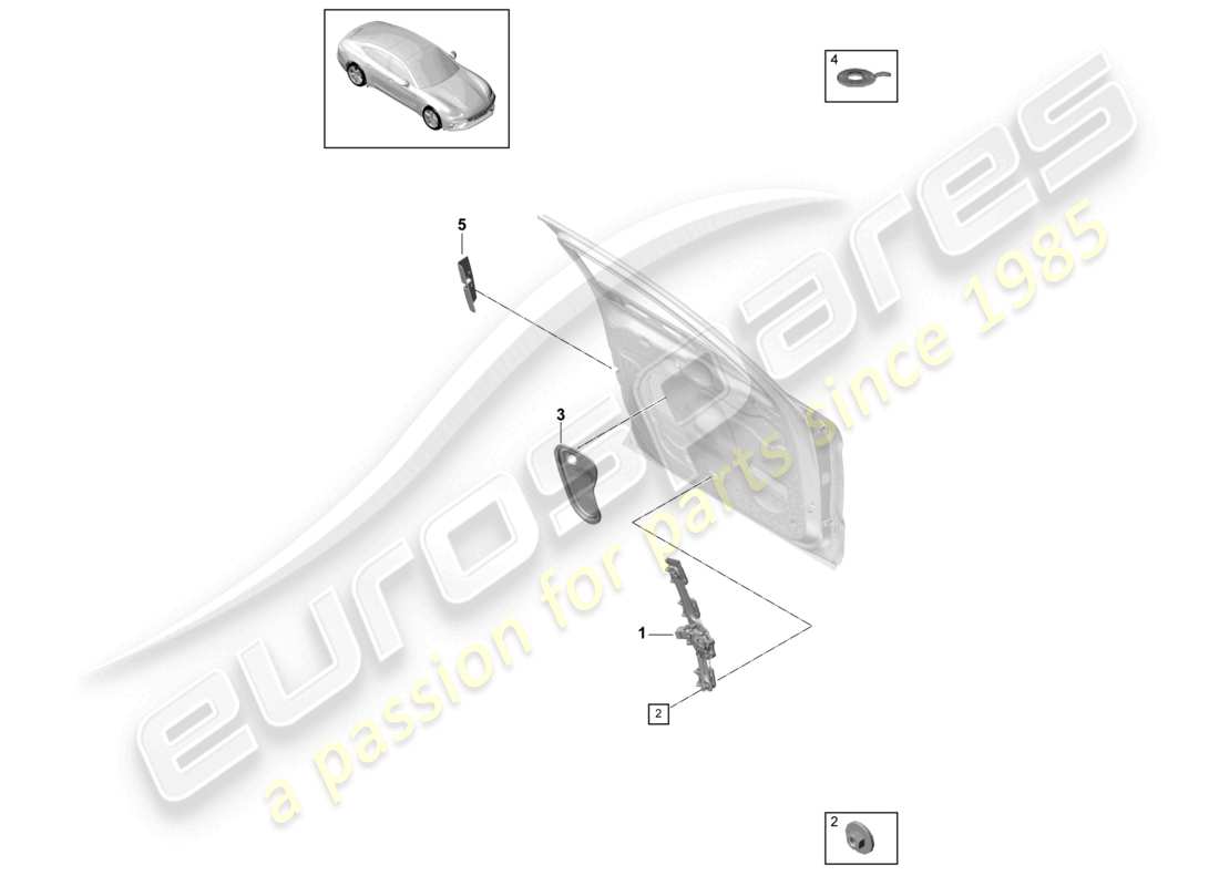 Panamera 971 (2018) WINDOW REGULATOR Parts Diagram (804030)
