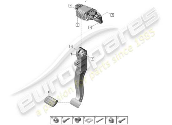 a part diagram from the Porsche Panamera 971 parts catalogue