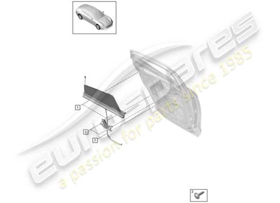 a part diagram from the Porsche Panamera 971 parts catalogue