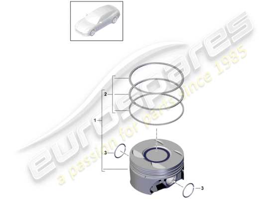 a part diagram from the Porsche Panamera 971 parts catalogue