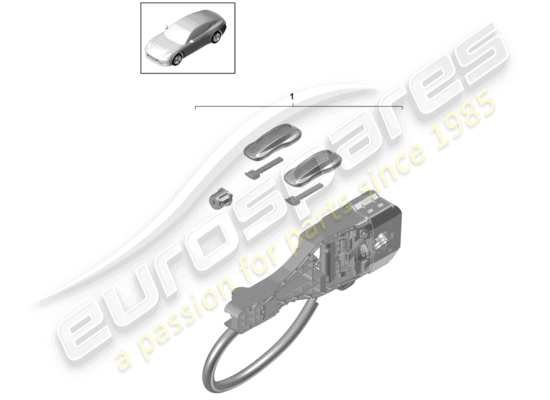 a part diagram from the Porsche Panamera 971 parts catalogue