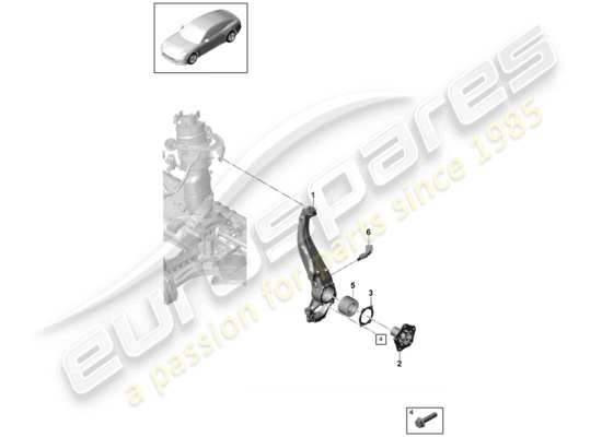 a part diagram from the Porsche Panamera 971 (2020) parts catalogue