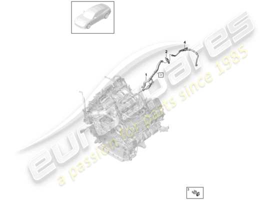 a part diagram from the Porsche Panamera 971 parts catalogue