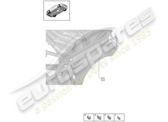 a part diagram from the Porsche Panamera 971 parts catalogue