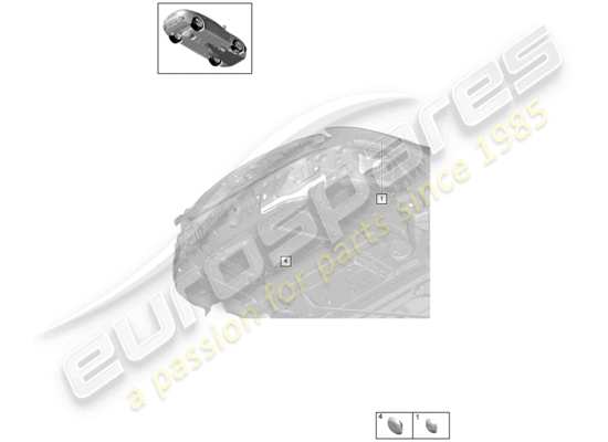 a part diagram from the Porsche Panamera 971 parts catalogue