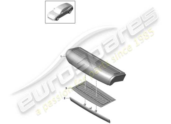 a part diagram from the Porsche Panamera 971 parts catalogue