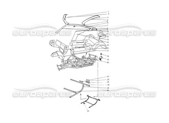 a part diagram from the Ferrari 330 and 365 parts catalogue