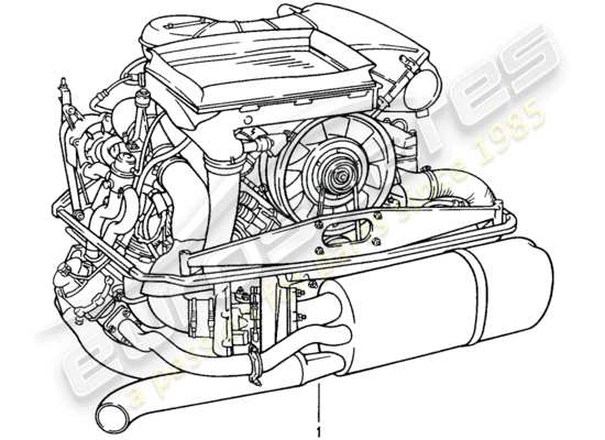 a part diagram from the Porsche Replacement catalogue (1963) parts catalogue