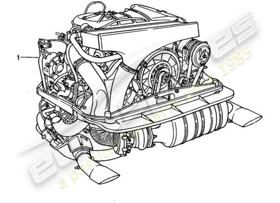 a part diagram from the Porsche Replacement catalogue (1963) parts catalogue