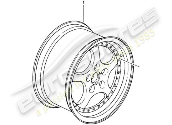 a part diagram from the Porsche Replacement catalogue (1963) parts catalogue