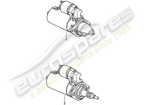 a part diagram from the Porsche Replacement catalogue (1963) parts catalogue