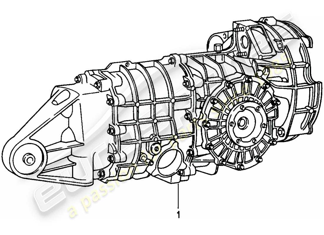 Porsche Replacement catalogue (1964) MANUAL GEARBOX Part Diagram