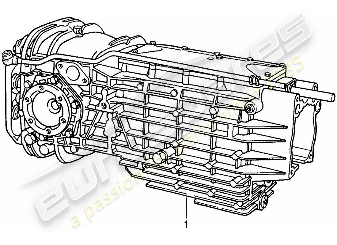 Porsche Replacement catalogue (1964) MANUAL GEARBOX Part Diagram