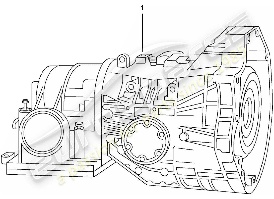 Porsche Replacement catalogue (1964) AUTOMATIC TRANSMISSION Part Diagram