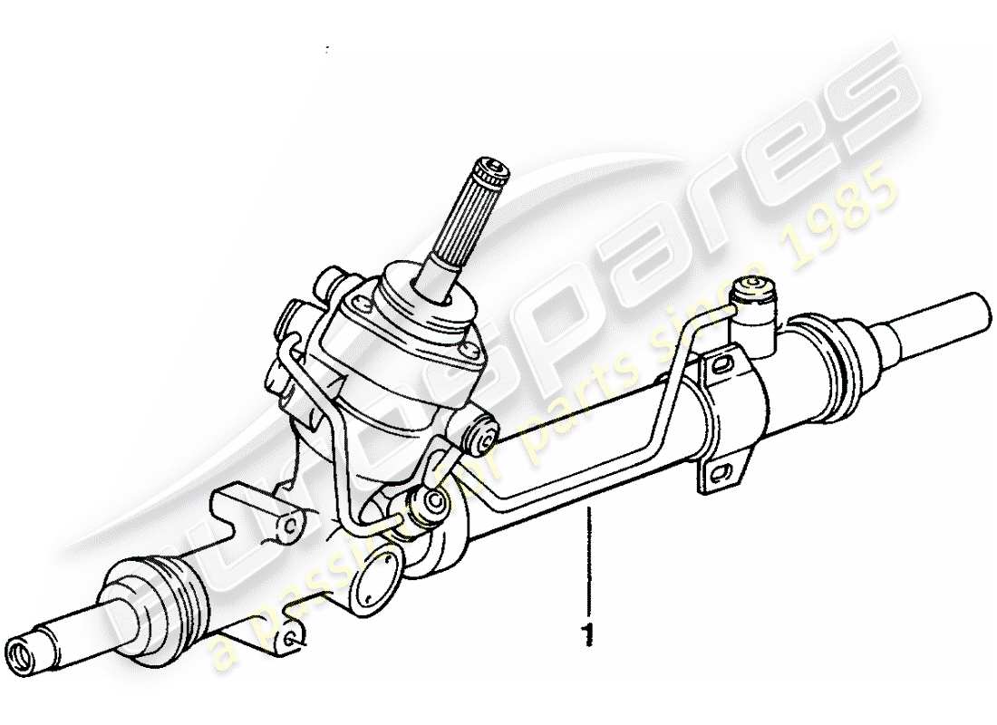 Porsche Replacement catalogue (1964) STEERING GEAR Part Diagram