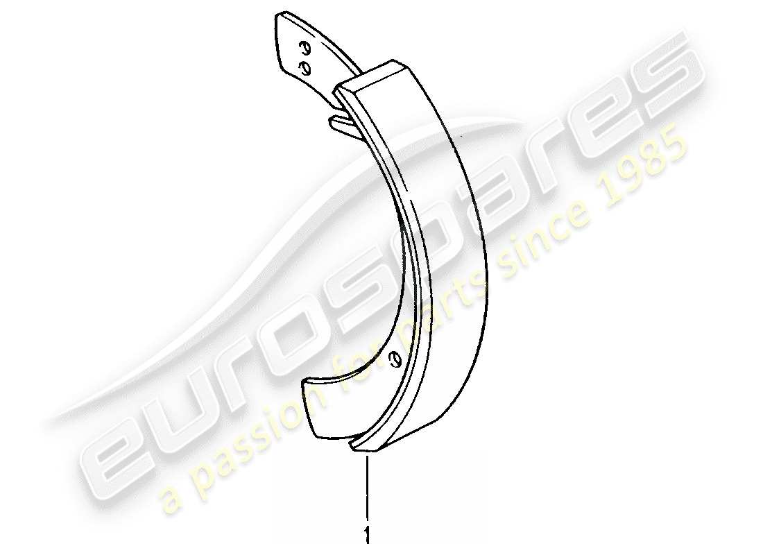 Porsche Replacement catalogue (1964) BRAKE SHOE Part Diagram