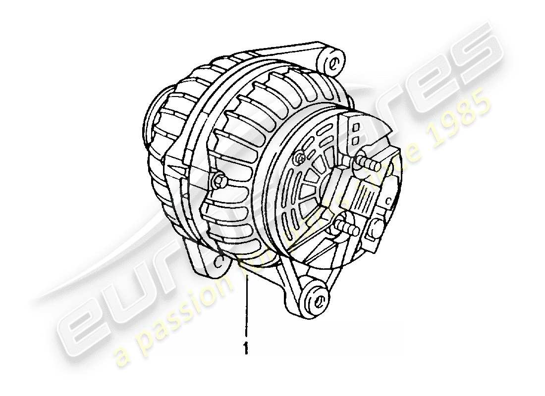 Porsche Replacement catalogue (1964) ALTERNATOR Part Diagram