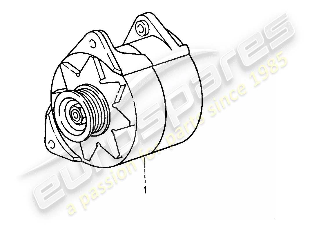 Porsche Replacement catalogue (1964) ALTERNATOR Part Diagram