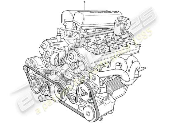 a part diagram from the Porsche Replacement catalogue (1964) parts catalogue