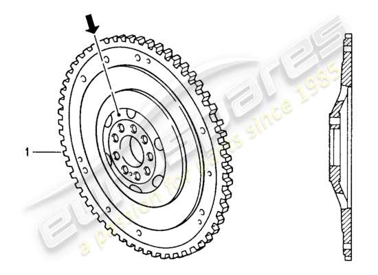 a part diagram from the Porsche Replacement catalogue (1964) parts catalogue