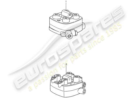 a part diagram from the Porsche Replacement catalogue (1964) parts catalogue