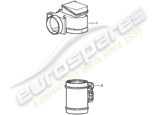 a part diagram from the Porsche Replacement catalogue (1964) parts catalogue