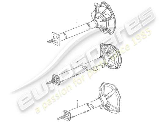 a part diagram from the Porsche Replacement catalogue (1964) parts catalogue