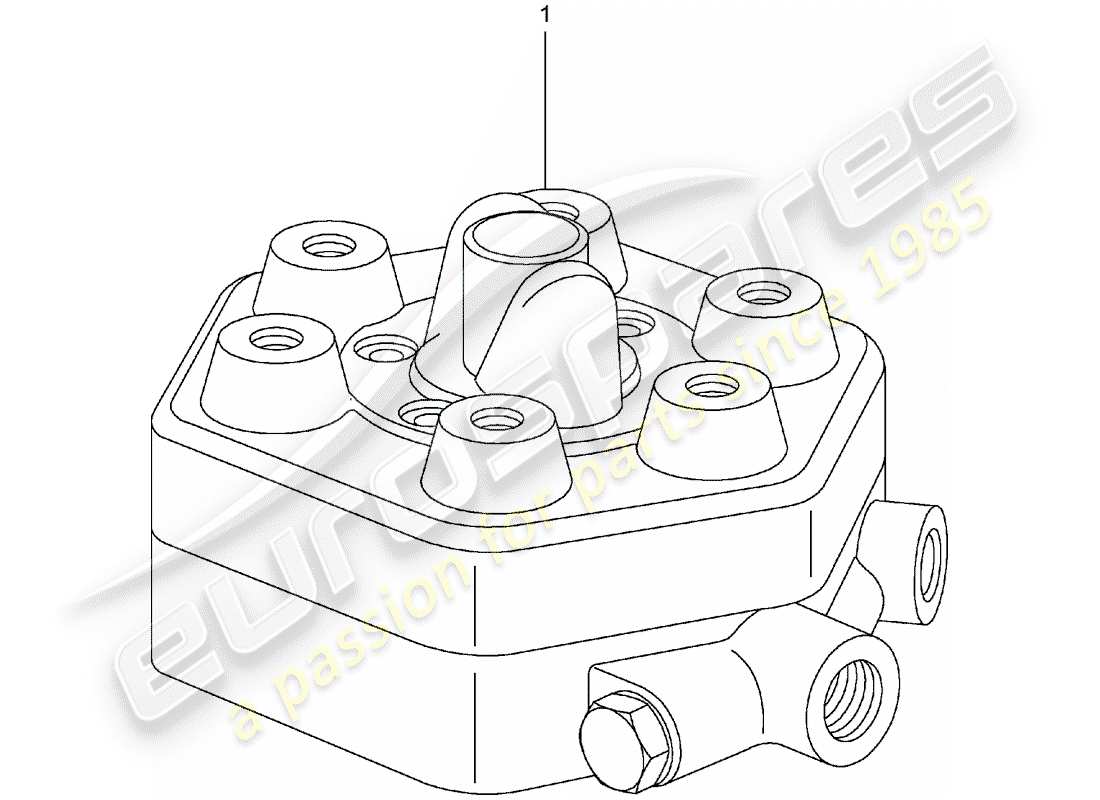 Porsche Replacement catalogue (1965) FUEL DISTRIBUTOR Part Diagram